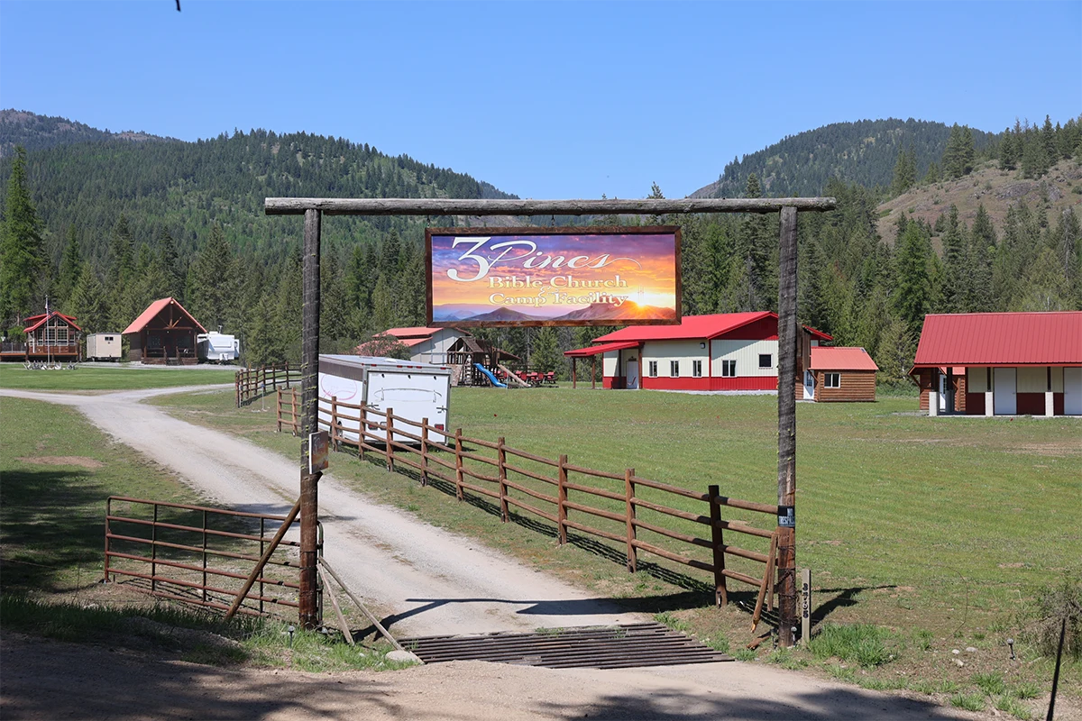 Three Pines Bible Church & Camp Facility Enterance